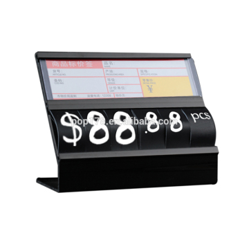 Supermarket Plastic PVC Label Holder For Standing