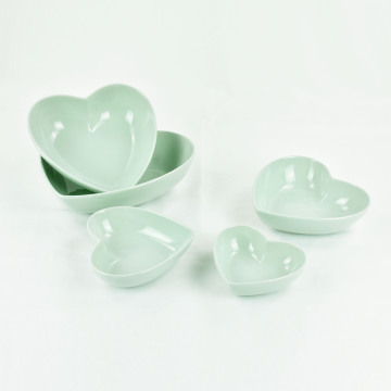 Salad and Fruit Home Heart Shaped Kitchen Bowl