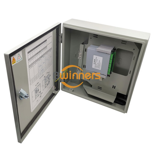 Caja de almacenamiento de fibra óptica de metal divisor 1 × 16