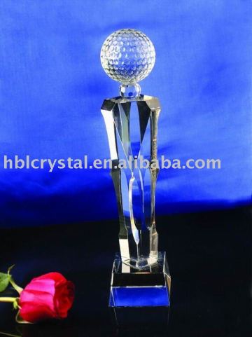 crystal sports trophy