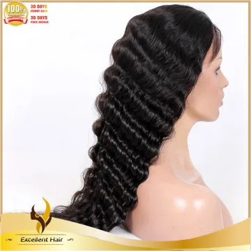 Wholesale brazilian hair natural color glueless full lace wigs for black women