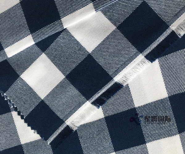 Super Soft Check Woven Twill 100% Cotton Fabric