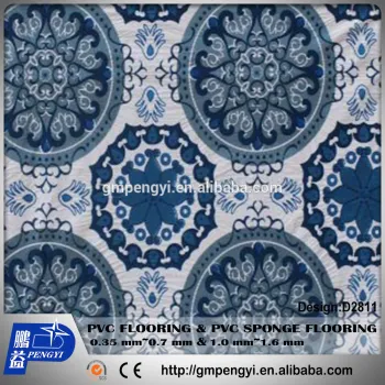 ECO-friendly and competitive price FOB GuangZhou 0.50mm*72"*25Y PVC vinyl sponge flooring mat roll