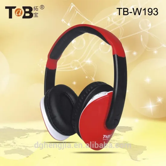 Manufacturer self-branding colorful wireless headphone with sd card and fm radio