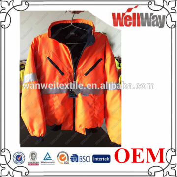 OEM Service 300D Oxford fabric UPF 50+ padding workwear 3M reflective winter work jacket
