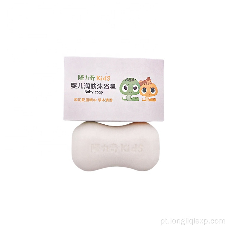 Sabonete natural artesanal de matéria-prima para cuidados com a pele do bebê