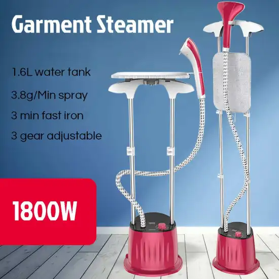 New 1800W Garment Steamer Household Handheld Ironing Machine 10 Gear Adjustable Vertical Flat Steam Iron Clothes Steamer