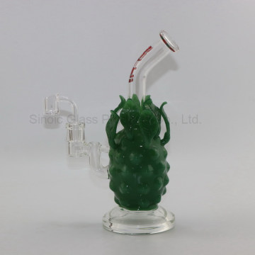 Genuine Green Colored Pineapple Themed Glass DAB Rig