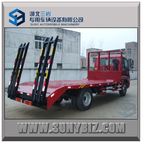 SINOTRUK 4X2 190HP diesel engine flat bed flatbed truck powered platform vehicle for transportation