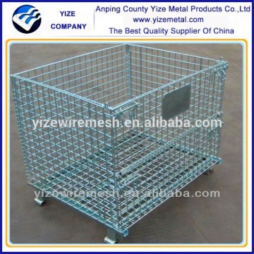 Heavy duty 4 layers stackable wire mesh container /Industrial stackable storage cage 1800KG (manufacturer)