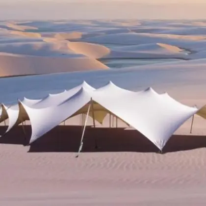 Mountain Sea Skydome Customized Large Outdoor Sunscreen Aluminum Alloy Canopy Tent