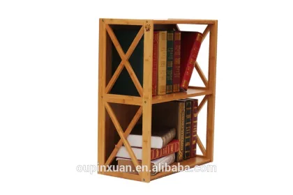 New design movable bamboo bookcase for office furniture