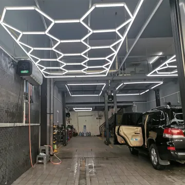 6500K 680W Commercial LED Car Detailing Light - No Dark Area, No Darkness, Honeycomb Workshop Light