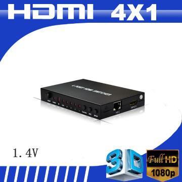 HDMI Amplifier switcher box 4 to 1 with 3D