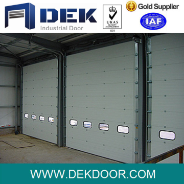 Finger protection steel sectional overhead doors