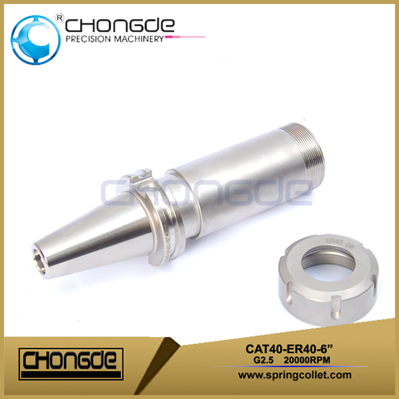 دقة عالية CAT40-ER40-6 &quot;حامل أداة آلة Collet Chuck CNC