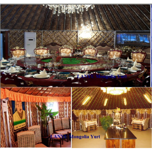 Outdoor Dome Party Luxury Mongolian Yurt Ger Tent