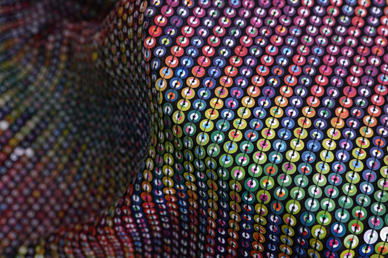 Poly Sequin Embroidery Fabric