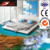 Fireproof no-water-absorbing PVC 3D bathcenter flooring tile