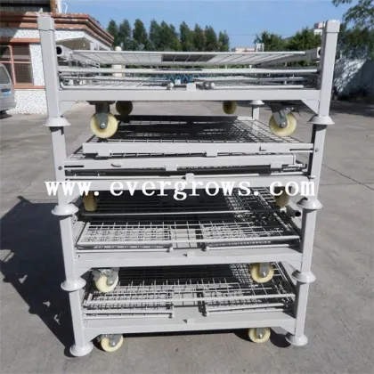 Stackable Industrial Steel Folding Turnover Pallet Box