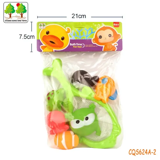 CQS624A-2 CQS soft toys 6PCS and fishing net
