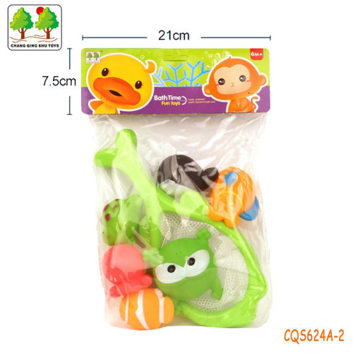 CQS624A-2 CQS soft toys 6PCS and fishing net