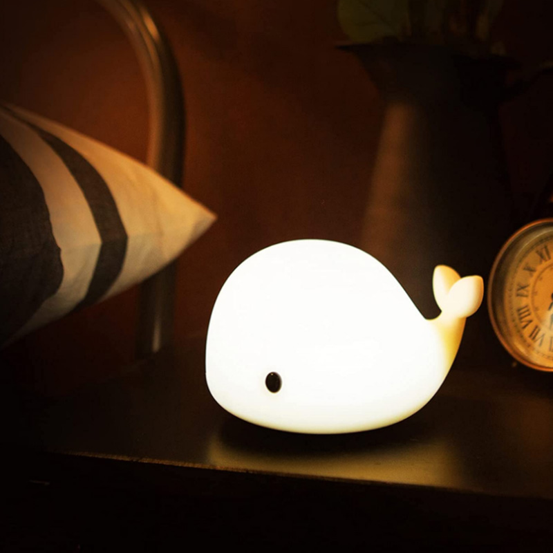 USB Rechargeable Whale Night Light for Kids