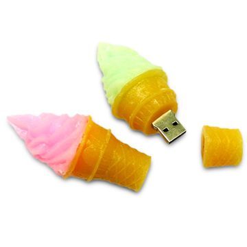 Ice-cream Design Novelty USB Memory Sticks, Support 5 to 8/15 to 20MB/Second Writing/Reading Speed