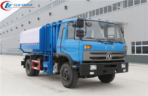 HOT Dongfeng cummins 170hp 12cbm waste bin truck