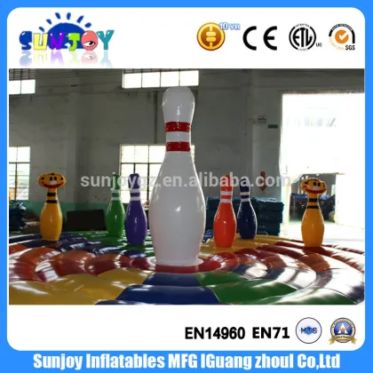 2017 Outdoor Inflatable Human Bowling Inflatable Bowling Set Bowling Pin For Kids