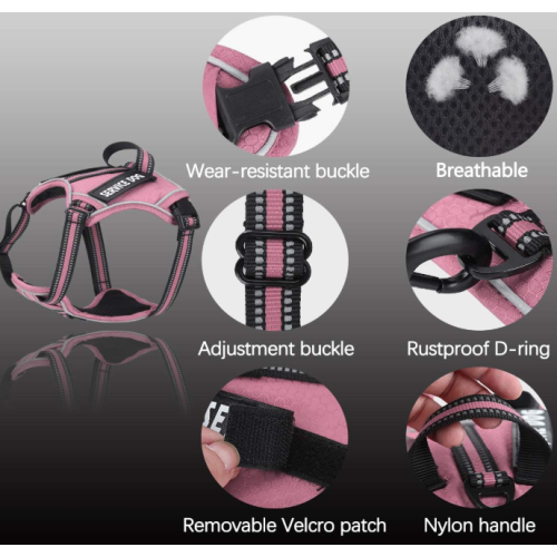 Upgrade Fabric and Reflective Dog Harness