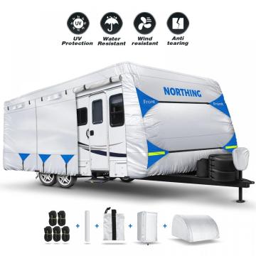 Upgraded Windproof Travel Trailer Cover