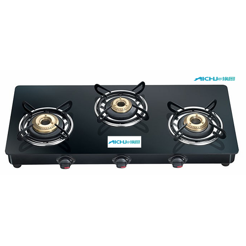 burner gas stove Marvel Glass Top Gas Tables 3 Burners Supplier