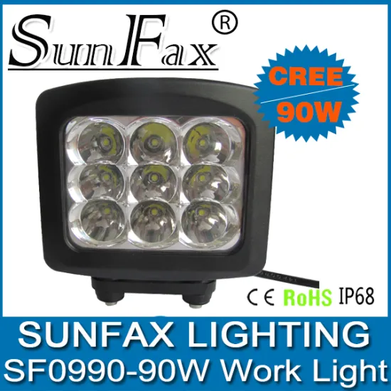 Newest 5inch 90w led work light spot,off road led driving lights, led work lamp 90w