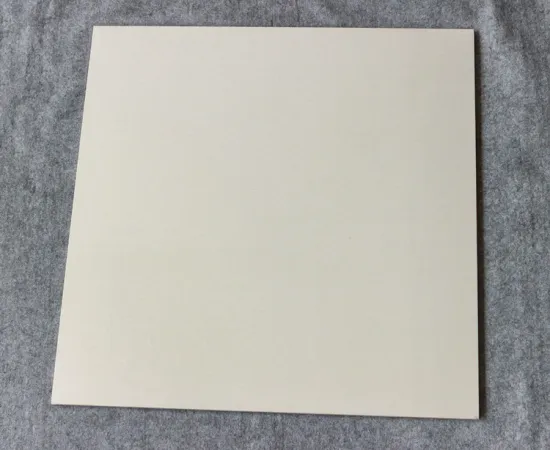 Ivory White Soluble Salt Polished Porcelain Floor Tile for Villa and Hotel