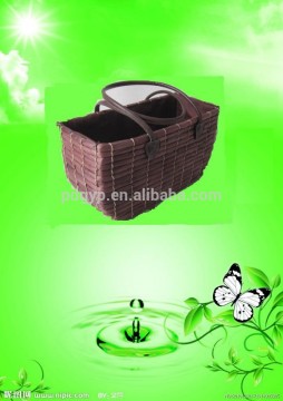 Natural Corn Husk Shopping Storage Basket with Handle