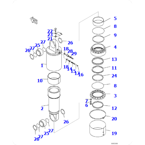 HD785-7 Suspension Assembly 561-03-81634