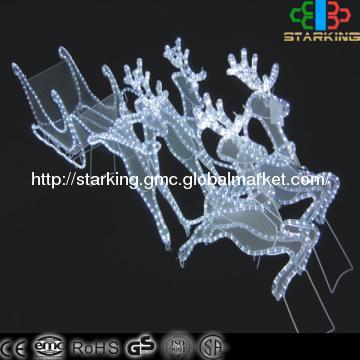 LED 3D running deers motif light