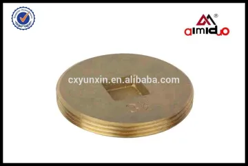 brass countersunk square head clean out plug