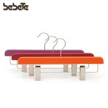 Fashion Design Clip Non-slip Wooden Hanger