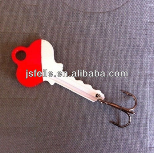 Red head white body Key style copper Spinner&spoon