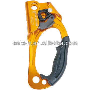 Handled rope clamp: right and left hand ascender