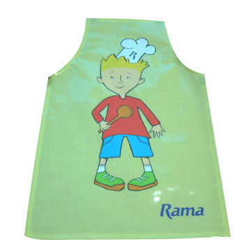 Cooking Apron with Silkscreen Printing, Made of Non-woven Fabric, Customized Logos are Accepted