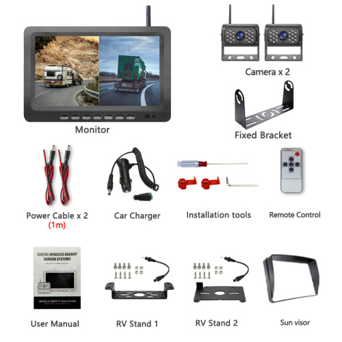 Wireless vehicle monitoring KIT starlight night vision