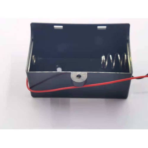 Black ABS Plastic Box with Lid Battery Holder