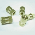 Knurling decorative round insert brass nuts