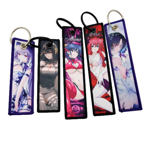 Hot Selling Personalized Anime Fabric Keychain