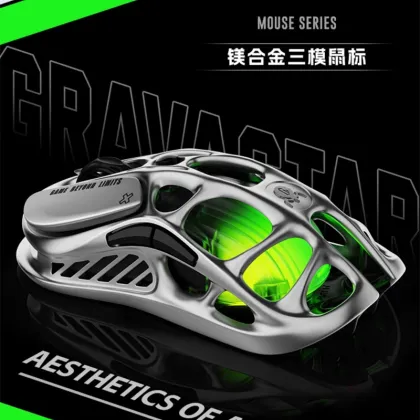 Wireless Metal Hollow Mechanical Keyboard and Mouse Set for E-Sports Games