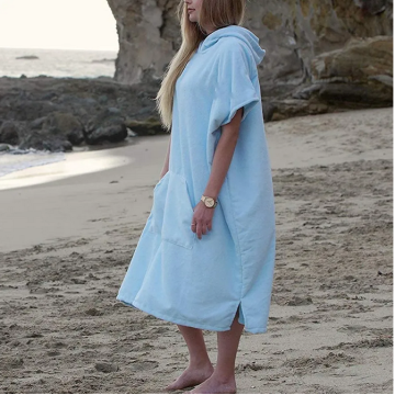 China Microfiber Hooded Beach Towel For Adults Manufactory