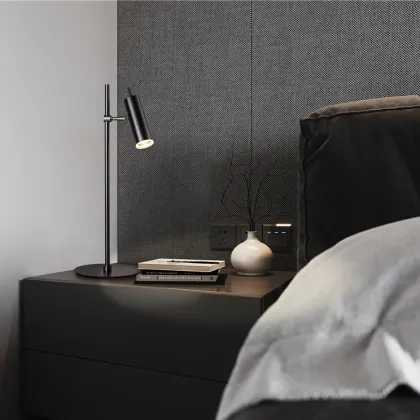 COMELY Nordic Black Industrial LED Desk Lamp